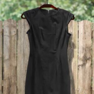 J.Crew Classic Black Sheath Dress – Size 8 – Elegant Work / Cocktail Dress